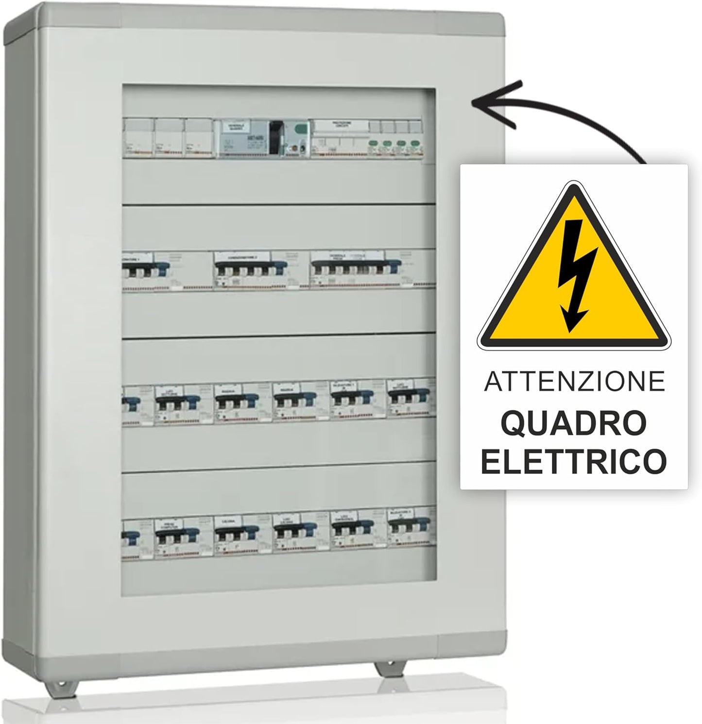 Pubblimania-Aufkleber für Schaltschränke. Zum Ausdrucken für den Außenbereich geeignet.