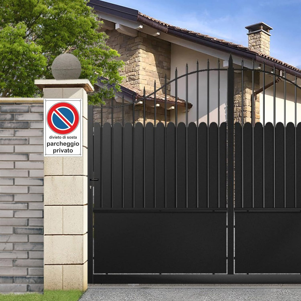 Cartello Parcheggio Privato Divieto di Sosta - Alluminio per Esterno
