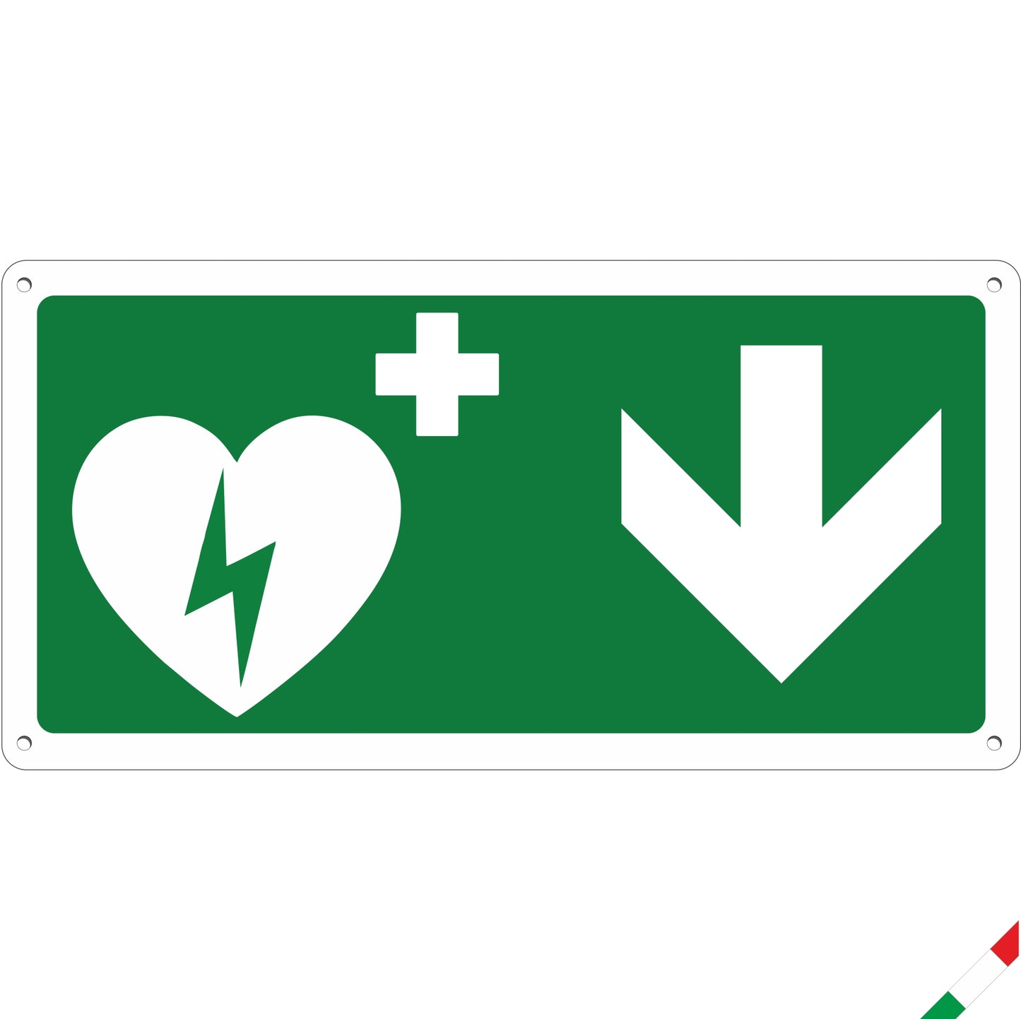 Pubblimania-defibrillatore-freccia-cartello-basso
