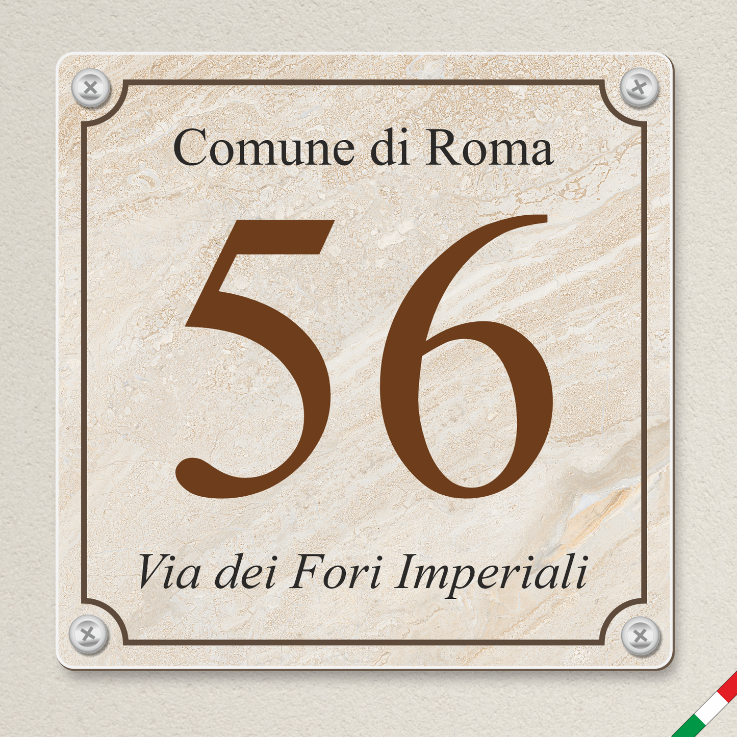 Pubblimania-numero-civico-marmo-alluminio-mattonella