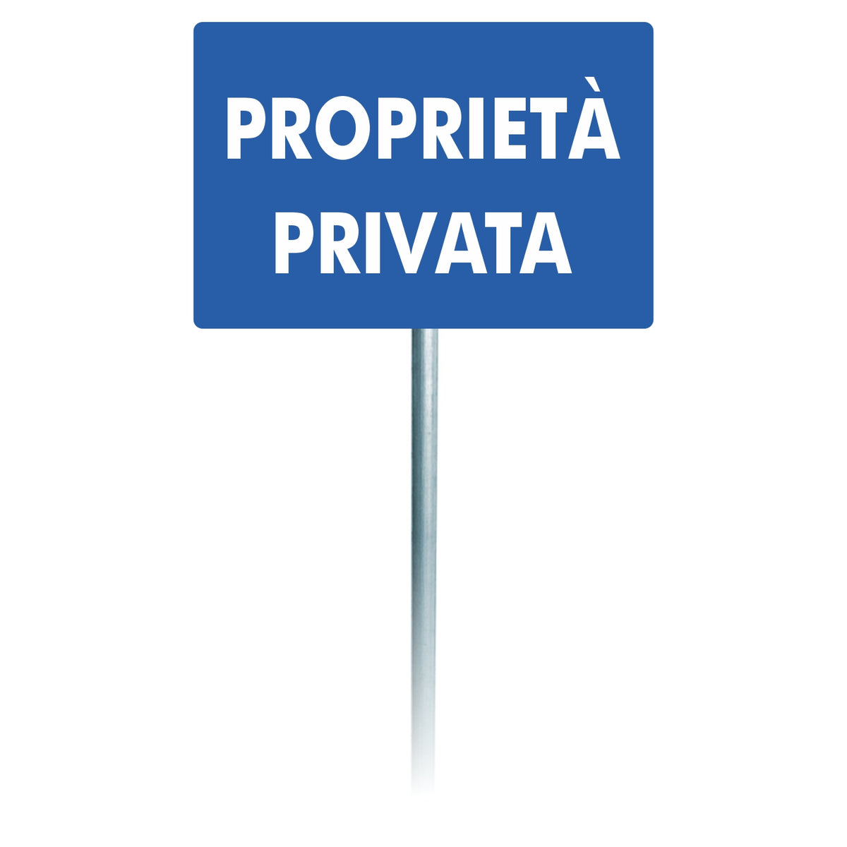 Pubblimania CARTELLO PROPRIETA PPRIVATA 40X60, per installazione a paletto. Completo di Staffe e Bulloni