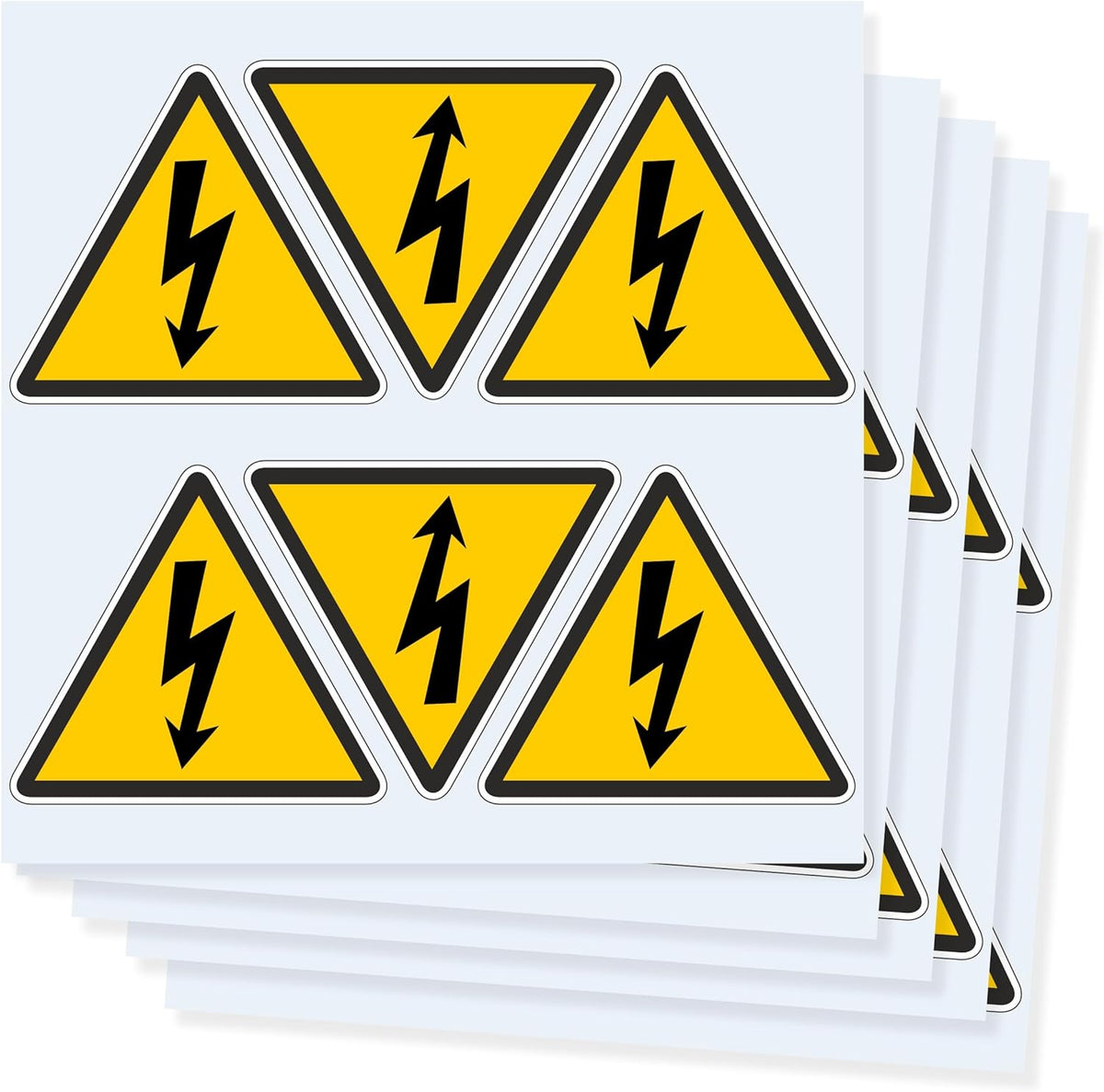 Adesivi Pericolo Elettrico Triangolo 10x9 cm - Alta Visibilità
