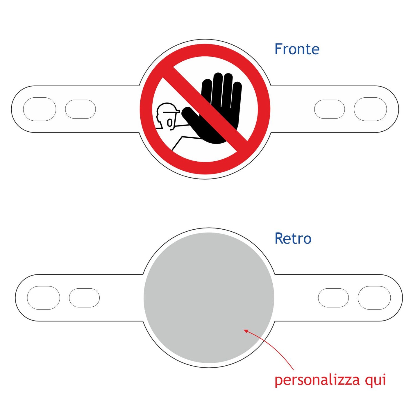 Cartello spazio confinato in PVC espanso, spessore da 1 cm con sagoma fresata