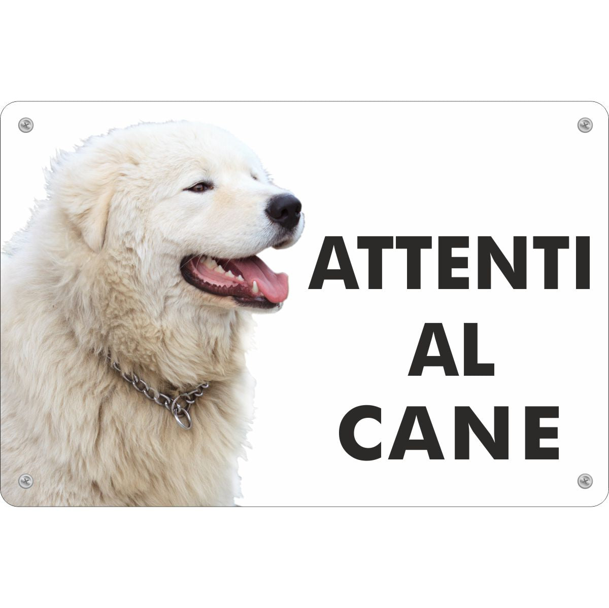PASTORE TEDESCO Attenti Al Cane Cartello in Metallo Alluminio, Spessore PASTORE TEDESCO Attenti Al Cane Cartello in Metallo Alluminio, Spessore