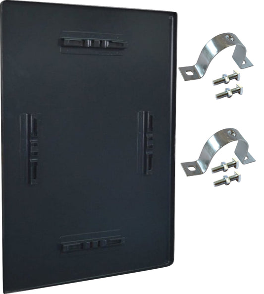 Staffe bulloni montaggio paletto incluse cartello parcheggio riservato professionale