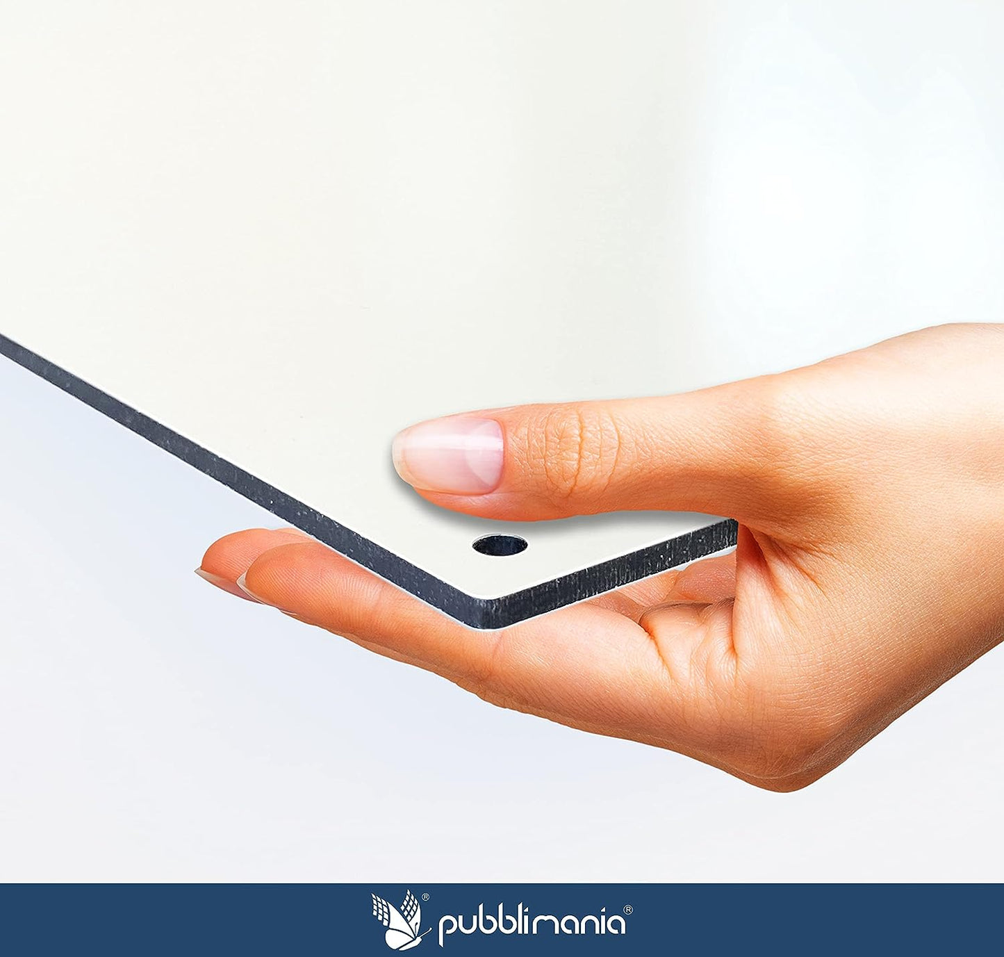 Pubblimania Cartello DEFIBRILLATORE DAE in alluminio composito 3 mm di spessore (Cm 20x20)