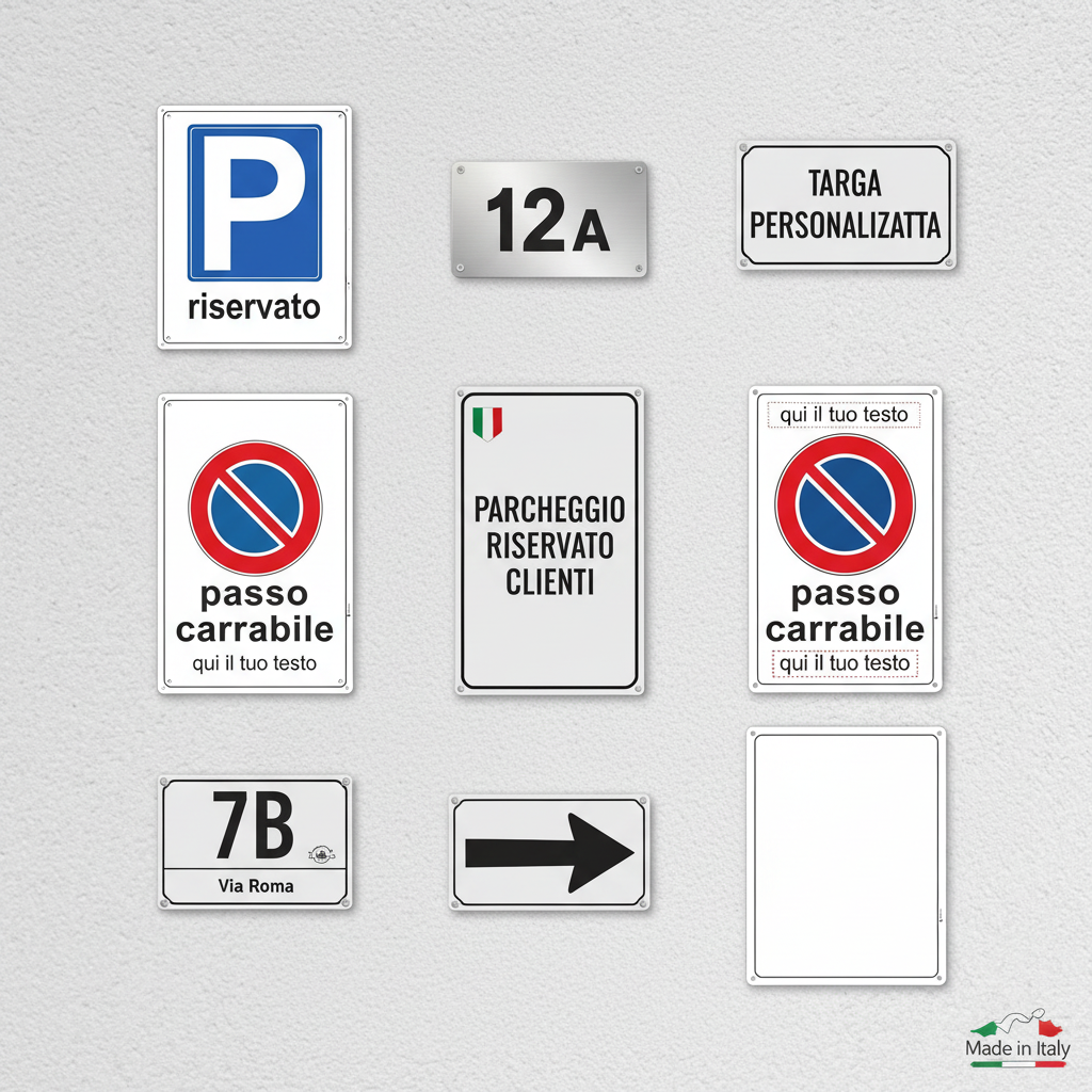 Cartelli per Installazione a Muro