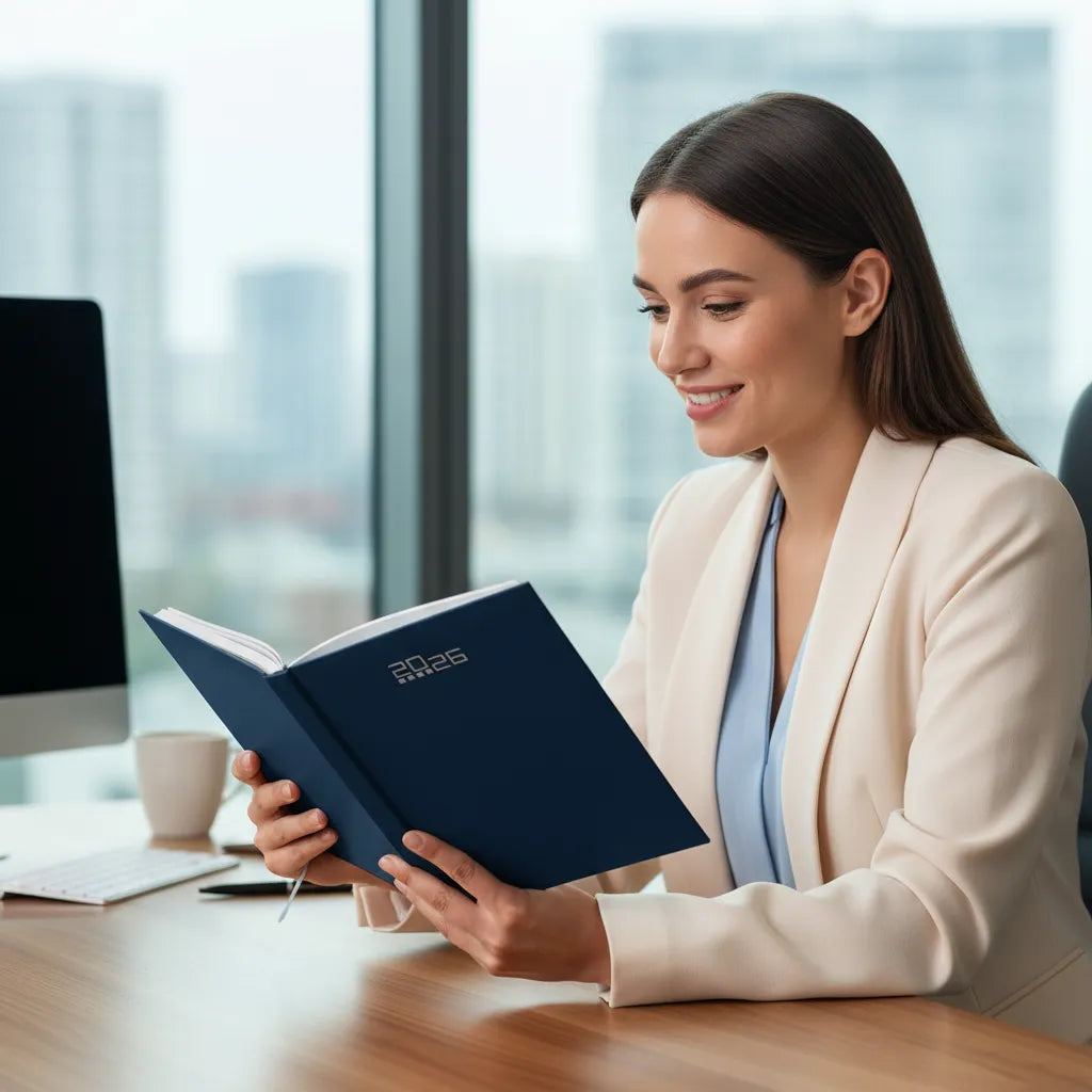 Pubblimania 2026 Tagesplaner 15x21 cm für Termine im Büro, Zuhause und Beruf – Hardcover