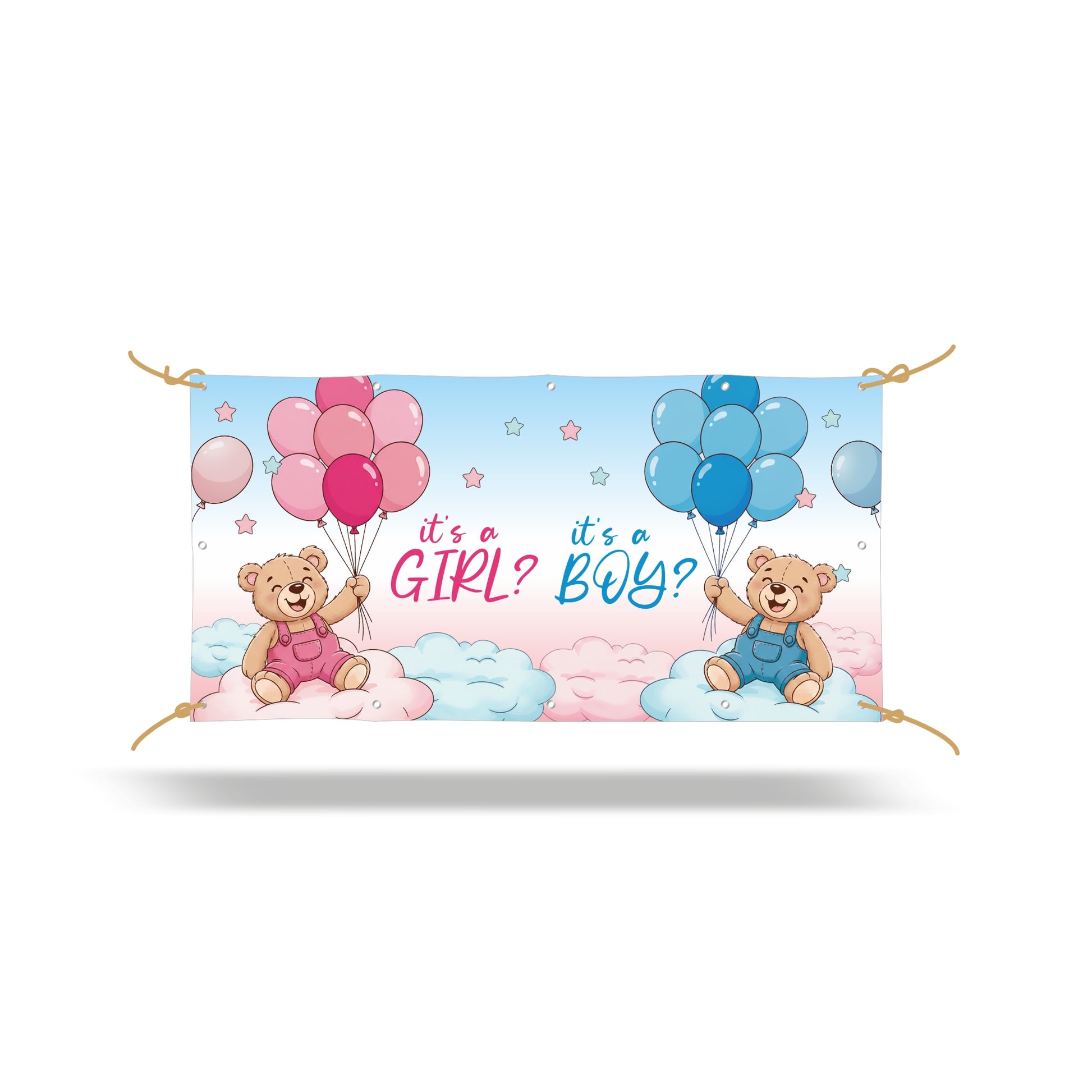 BABY SHOWER BANNER MASHIETTO O FEMMINUCCIA