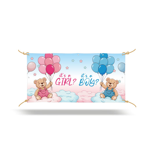 BABY SHOWER BANNER MASHIETTO O FEMMINUCCIA