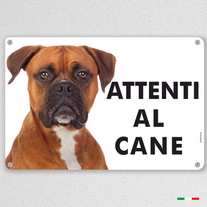 Cartello-attenti-cane-boxer-pubblimania