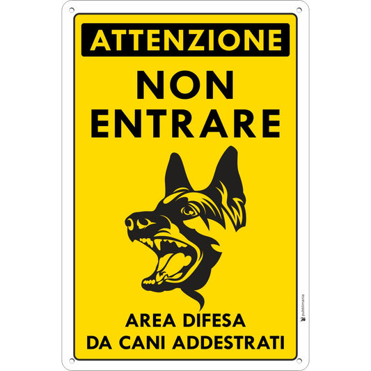 cartello cani addestrati