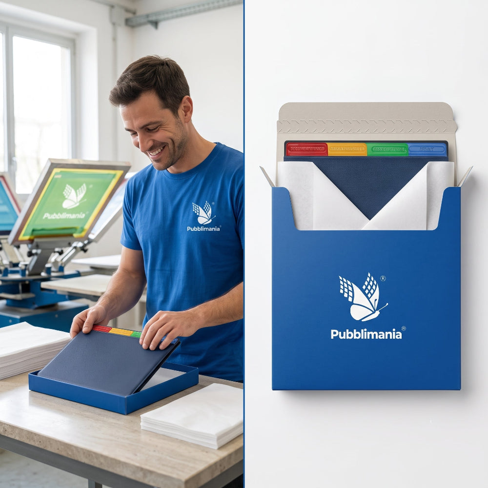 PUBBLIMANIA portadocumenti con schede colorate per auto moto packaging