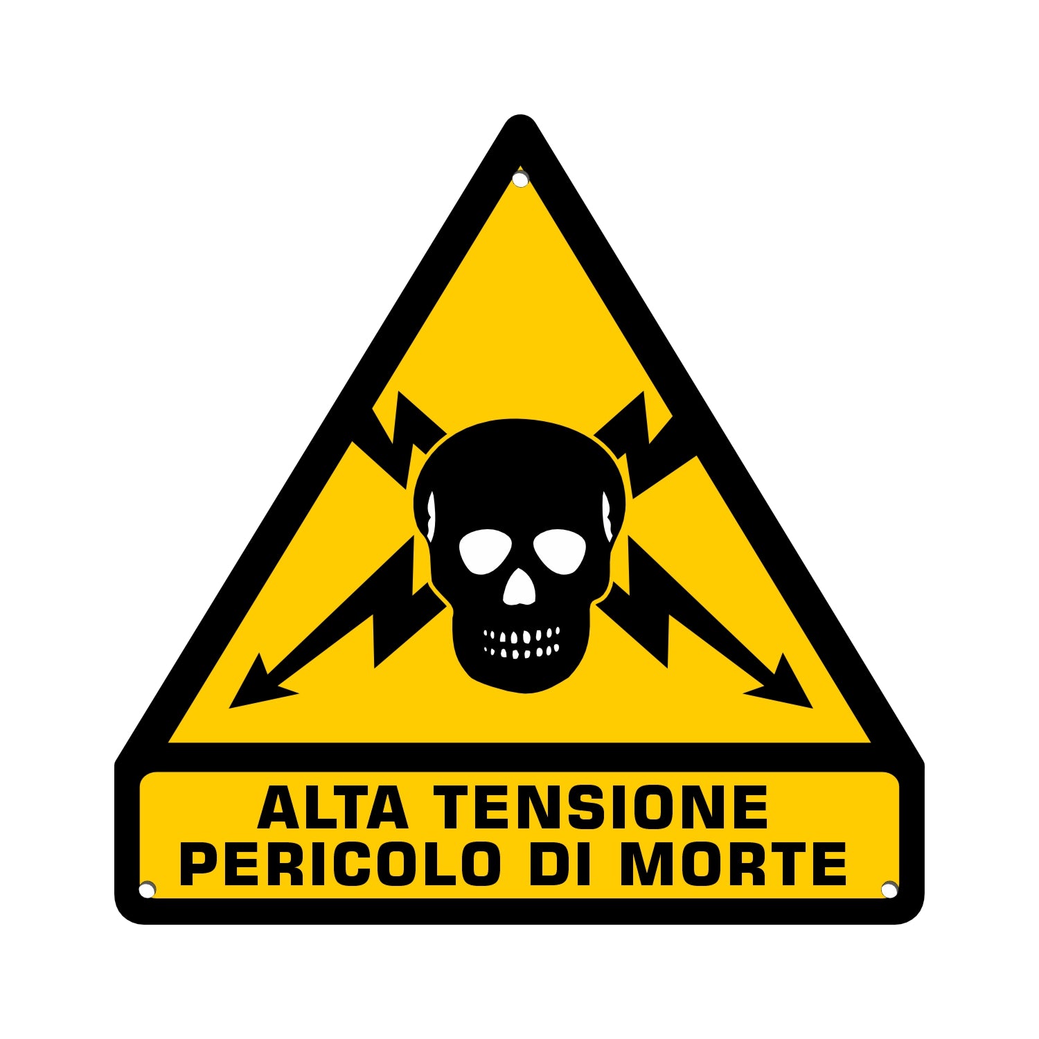 cartello alta tensione pericolo di morte - Pubblimania