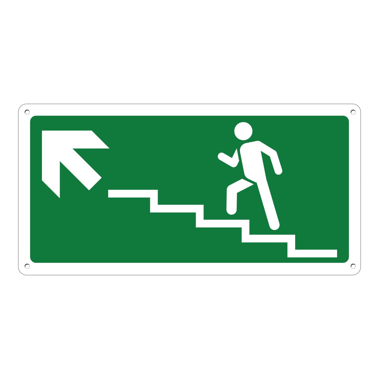 uscita di emergenza scale salita a sinistra