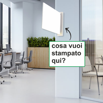 Pubblimania Cartello Bifacciale in pvc rigido da 3 mm