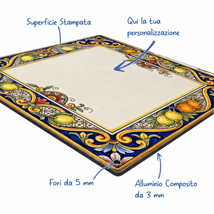 mattonella in dibond maiolica siciliana