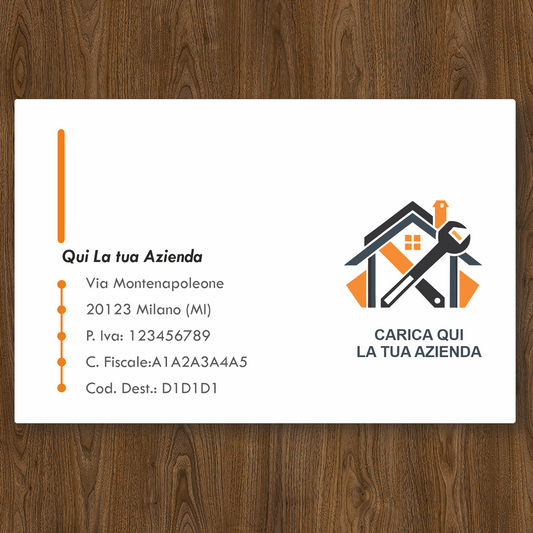 Pubblimania Biglietti da Vista Personalizzati cm 8,5x5,5 con stampa su cartoncino patinato. Crea online