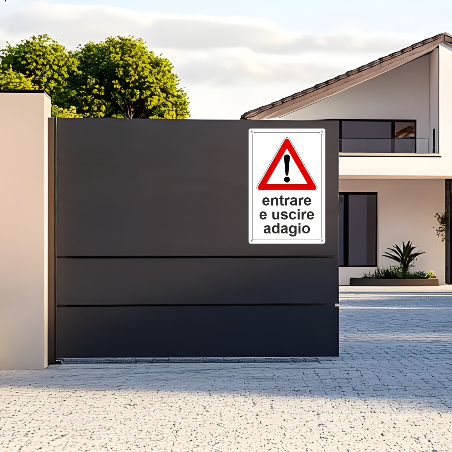 Pubblimania Entrare e  Uscire Adagio in alluminio rinforzato a 3 strati