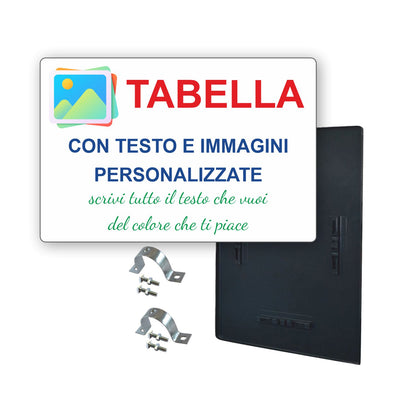 Pubblimania cartello paletto personalizzato orizzontale