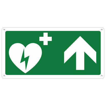 Pubblimania-cartello-dae-aed-freccia-su