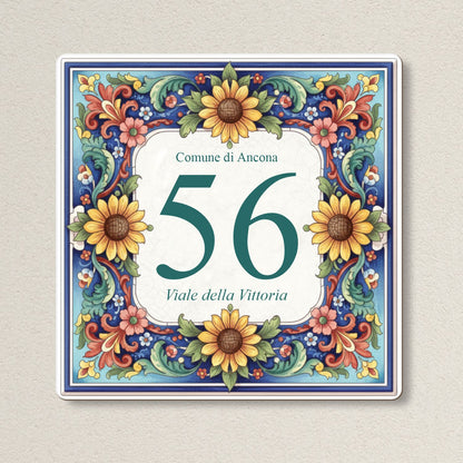 Pubblimania-numero-civico-ceramica-floreale-oldstyle-retro