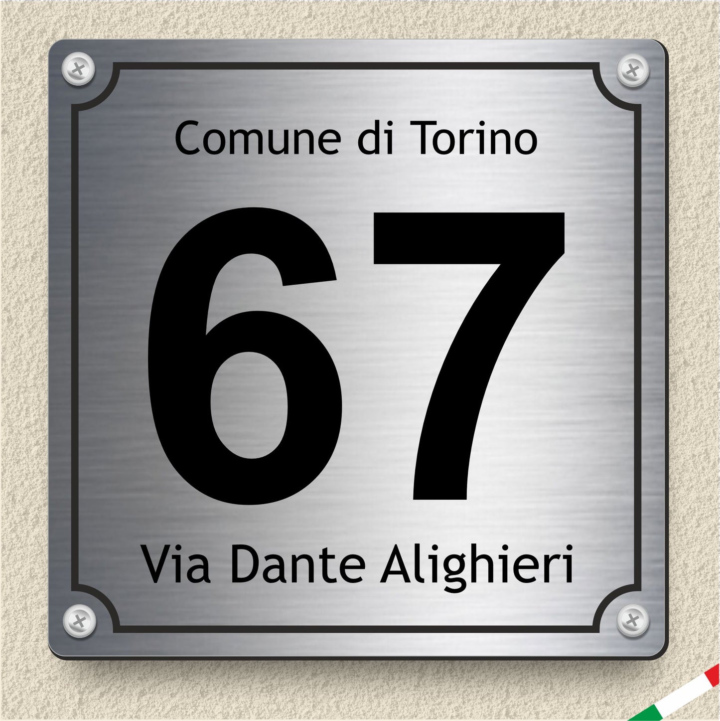 numero civico personalizzato
