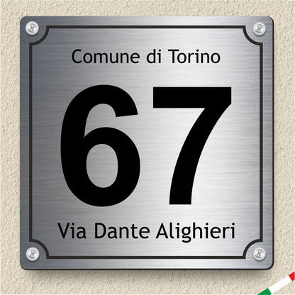 numero civico personalizzato