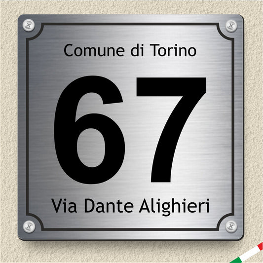 numero civico personalizzato