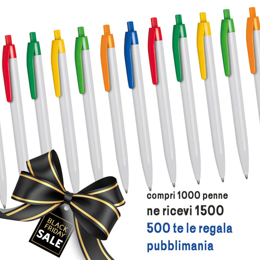 Pubblimania Penna Sofia, personalizzata con il tuo logo. Inchiostro nero