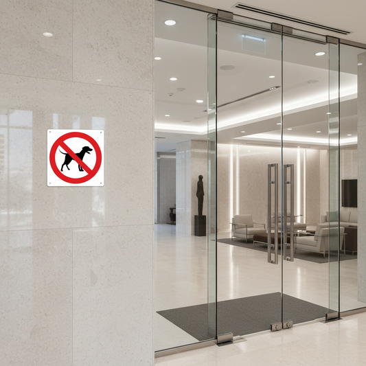 Cartello Divieto Cani ufficio lusso pubblimania