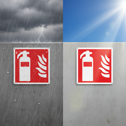 Cartello Estintore - Test durabilità