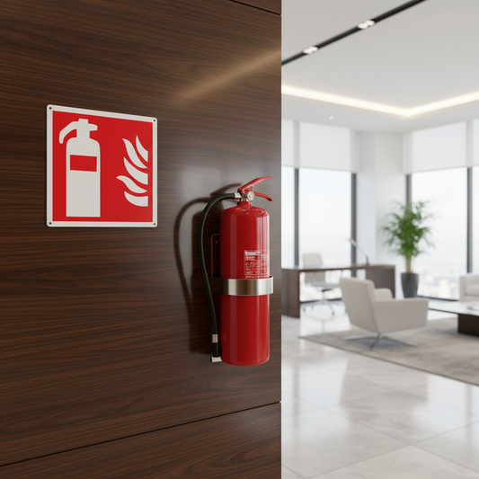 Cartello Estintore ufficio lusso