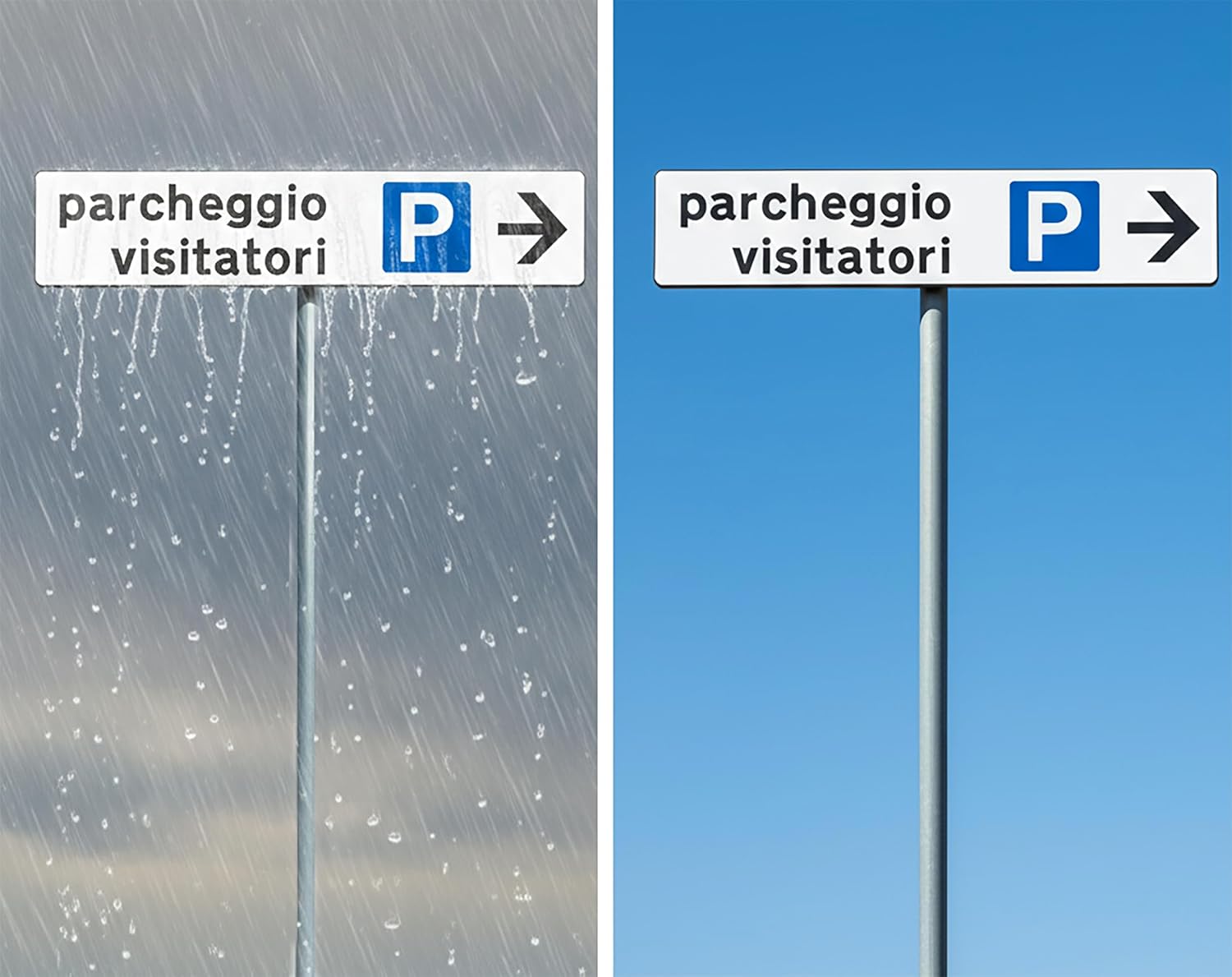cartello segnaletica freccia personalizzabile 125x25 resistente pioggia
