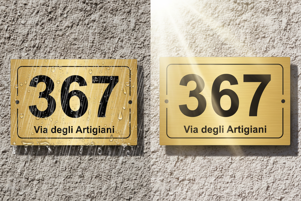 Cartello resistente agli agenti atmosferici