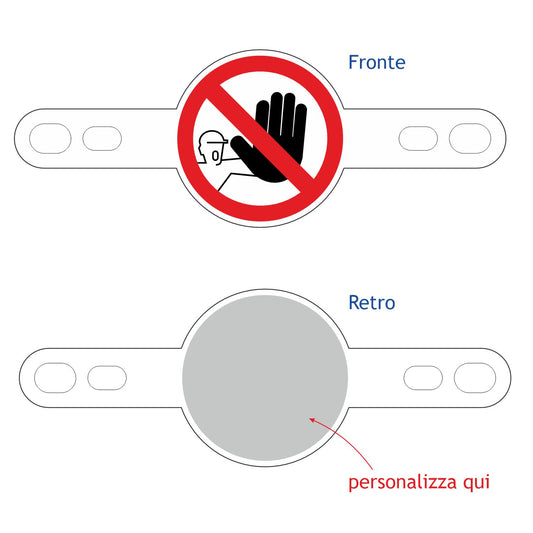 Cartello spazio confinato in PVC espanso, spessore da 1 cm con sagoma fresata