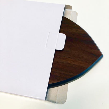 Pubblimania Crest in legno con targhetta in alluminio personalizzato