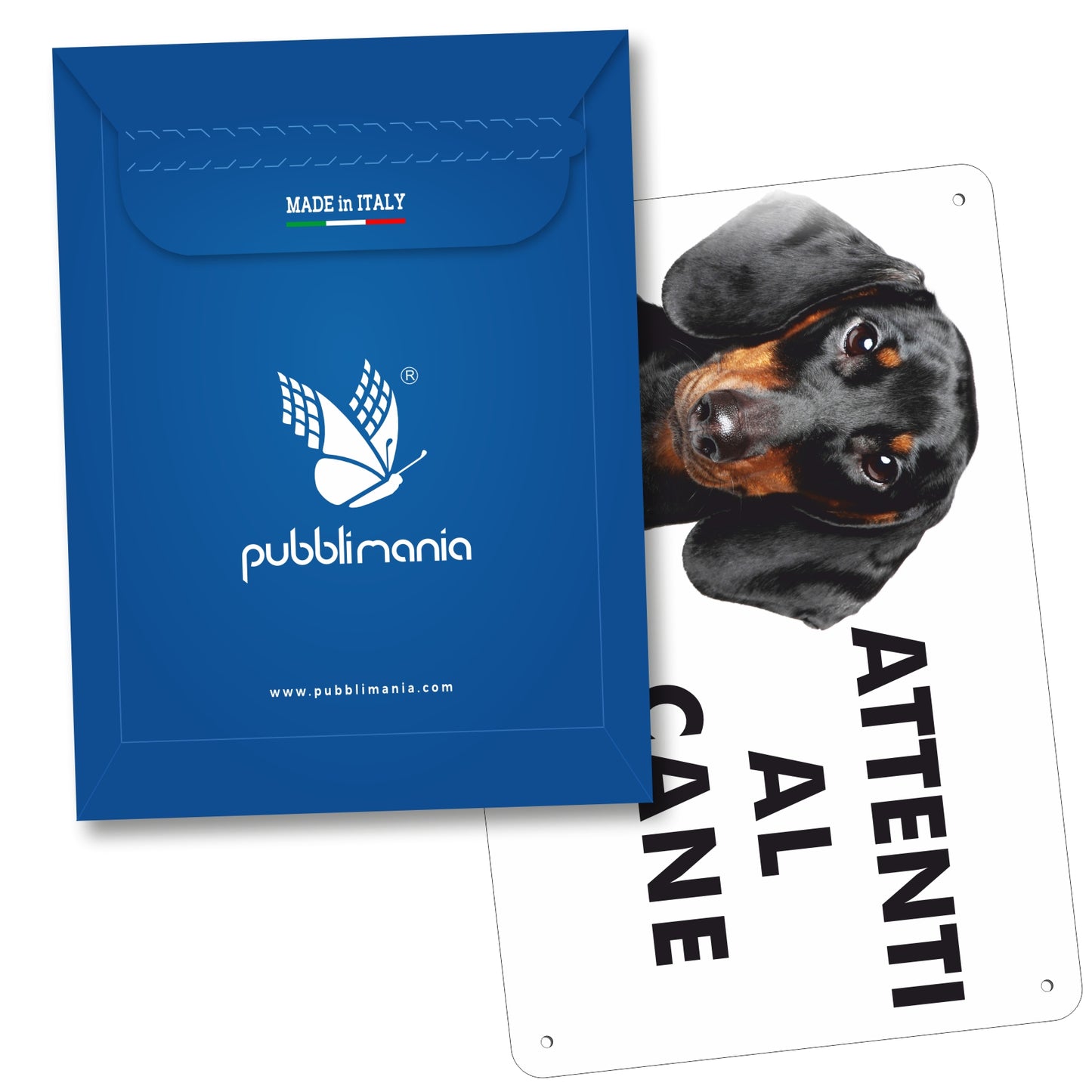 cartello attenti al cane bassotto