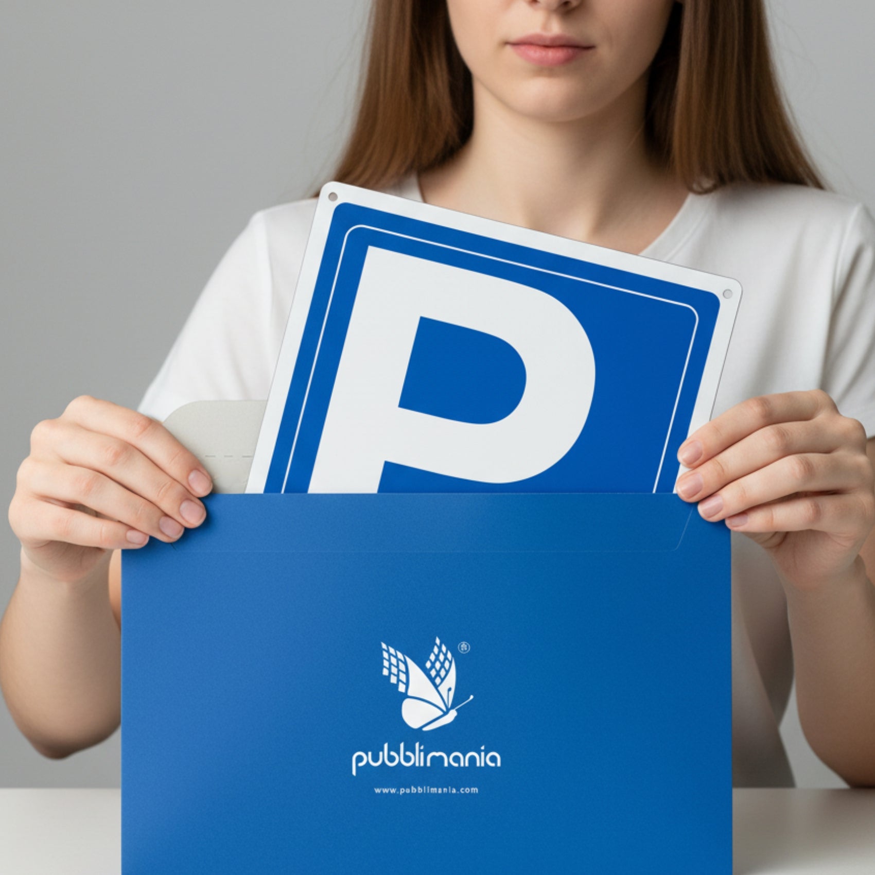 segnale parcheggio disabili pubblimania cartello in alluminio composito