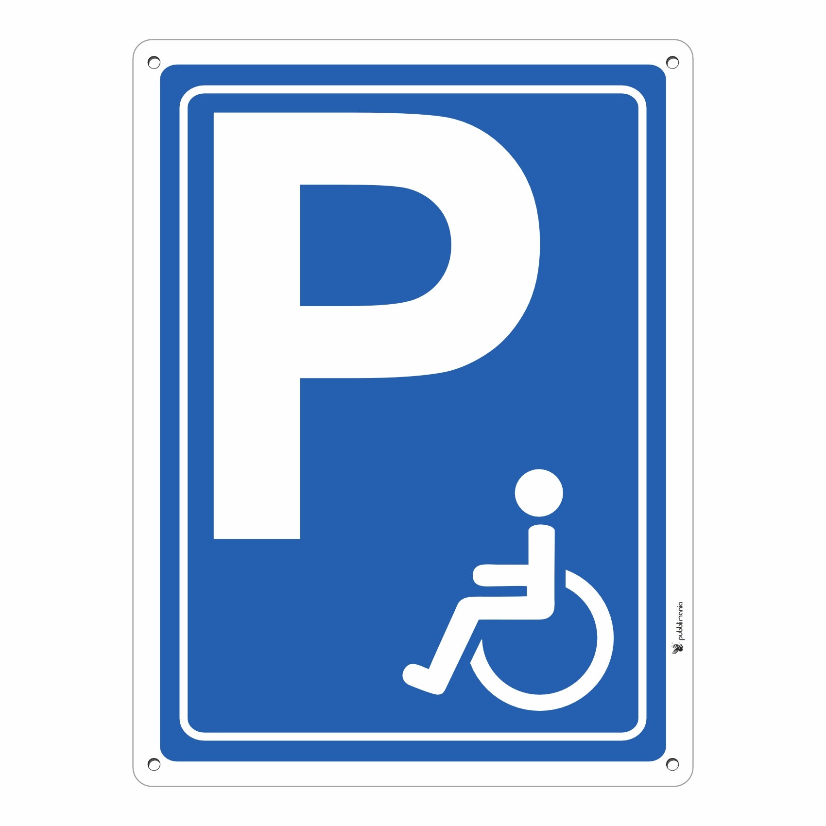 cartello parcheggio disabili pubblimania
