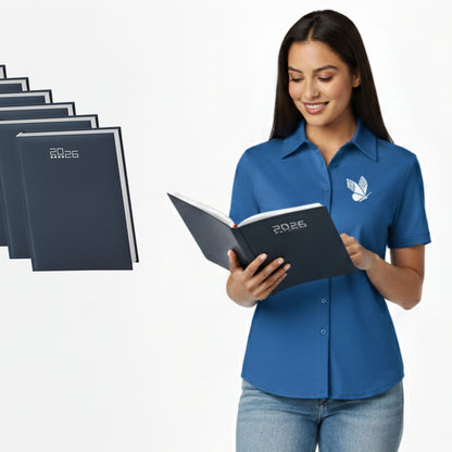 pubblimania Agenda 2026 Giornaliera Organizer 15x21 cm Per Appuntamenti Ufficio Casa e Lavoro Professionale - Copertina Rigida