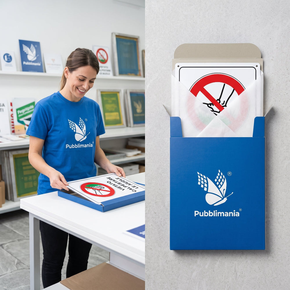 pubblimania laboratorio di stampa digitale e serigrafia impacchetta cartello vietato calpestare le aiuole