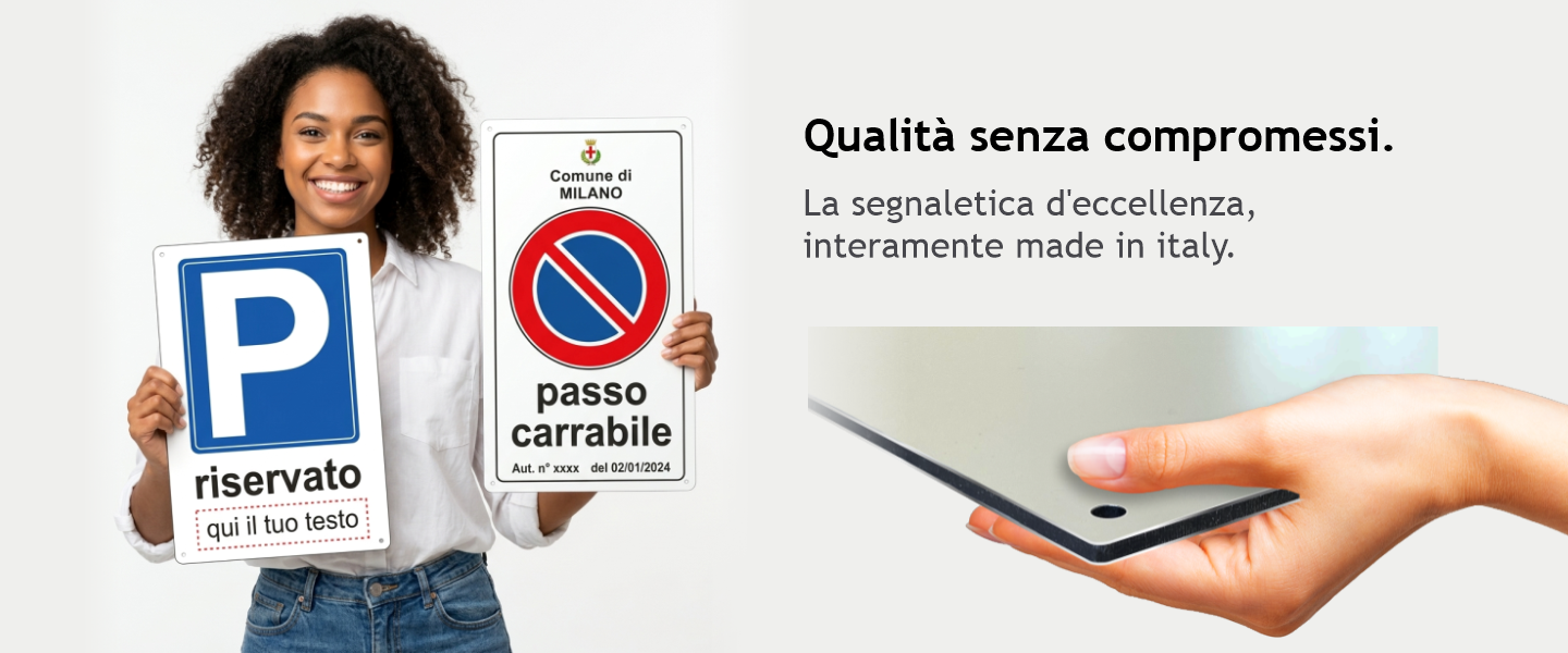 pubblimania ragazza mostra cartelli dibond personalizzati di alta qualità