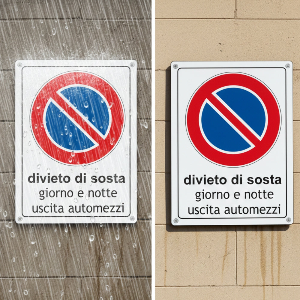 pubblimania cartello divieto di sosta personalizzato resistente