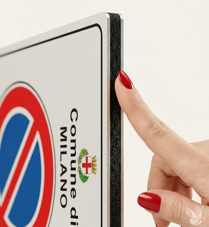 passo carrabile particolare del bordo spessore alluminio 3 mm