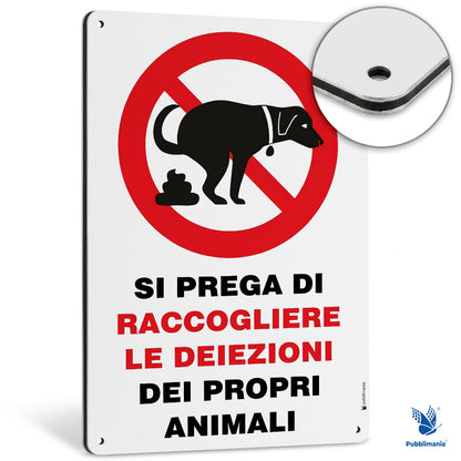 ubblimaniacartelloraccogliereledieiezionicanine-made-in-italy-dibond