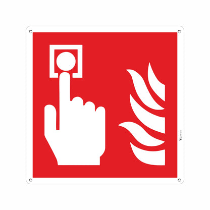 cartello pulsante allarme incendio pubblimania