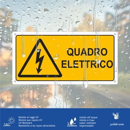 Cartello quando elettrico pubblimania resistente