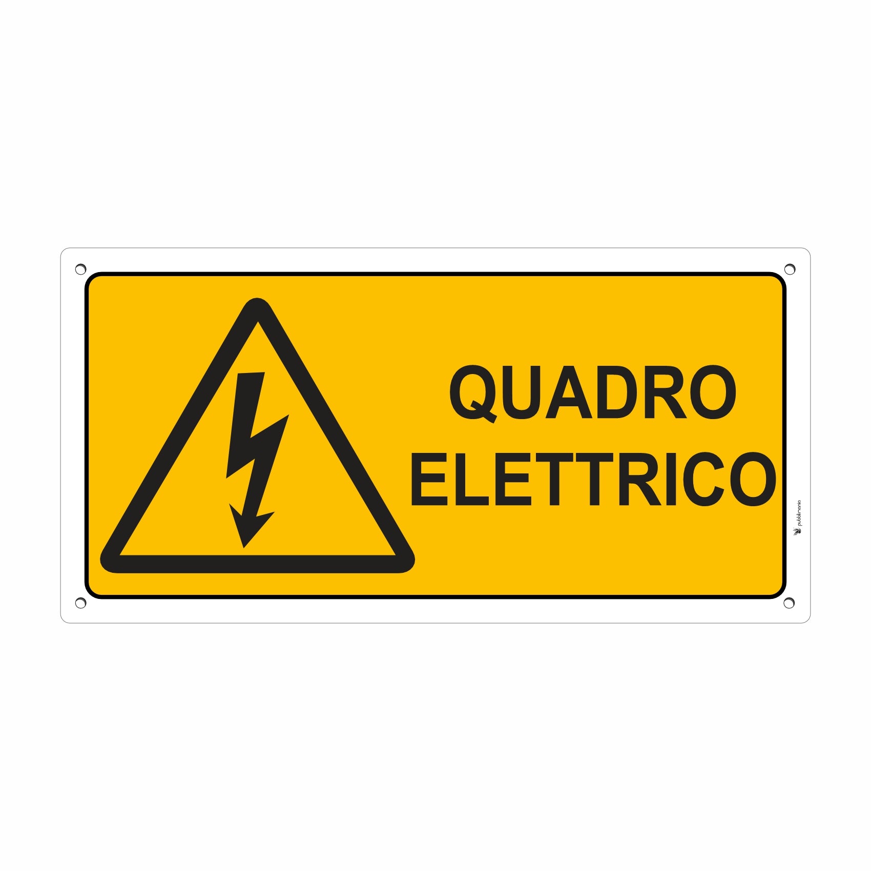 Cartello quando elettrico pubblimania
