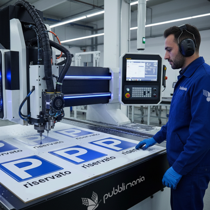 pubblimania taglio pannelli alluminio dibond con fresa cnc